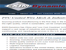Tablet Screenshot of exim-dynamics.com